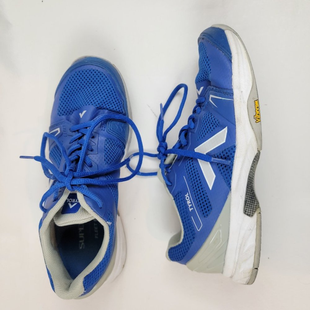 Tyrol Drive V Shoes Womens 7 Blue Gray Pickleball Athletic Vibram Lace Outdoor
